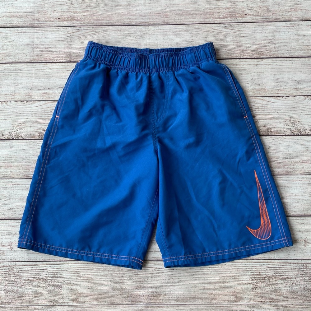 Nike Boys Blue Swim Trunks